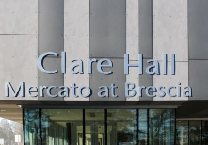 CLARE HALL UWO University Signage